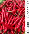 red hot chili peppers at a market 126555016