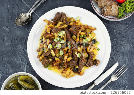 Traditional Tatar dish azu. 126556052