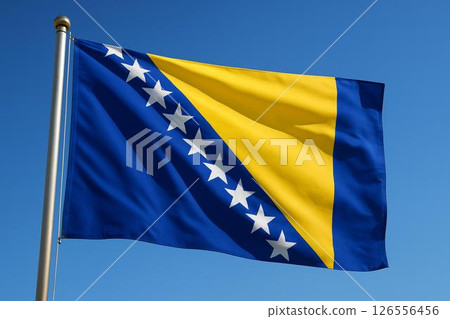 Bosnia and Herzegovina Flag Bosnia and Herzegovina Flag 126556456
