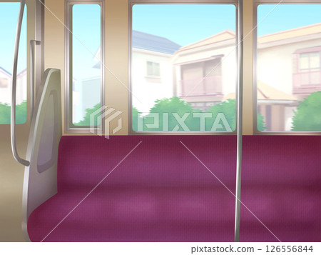 Background illustration: Inside the train (daytime) 126556844