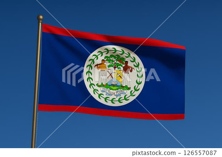 Belize flag Belize flag 126557087