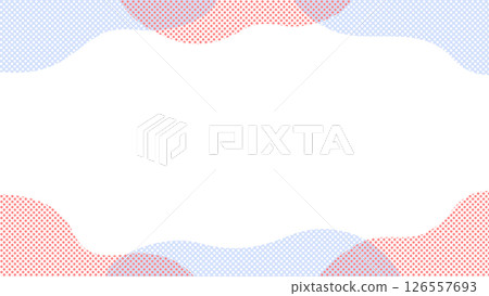 Cute cloud illustration frame blue red Cute cloud illustration frame blue red 126557693