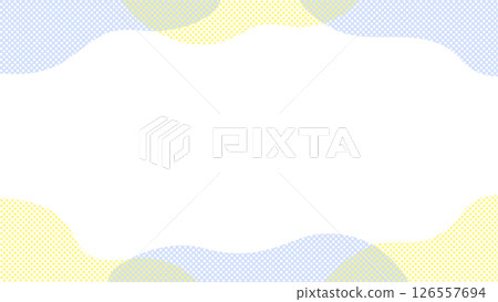 Cute cloud illustration frame blue yellow Cute cloud illustration frame blue yellow 126557694