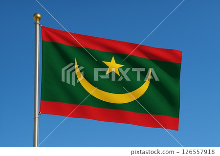 Islamic Republic of Mauritania flag 126557918