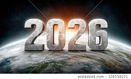 2026 Global Sunrise from Space 126558221