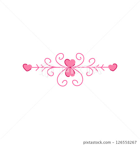 twinge wedding border ornament cartoon vector illustration 126558267