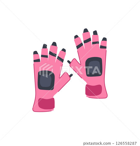 technology vr glove cartoon vector illustration 126558287