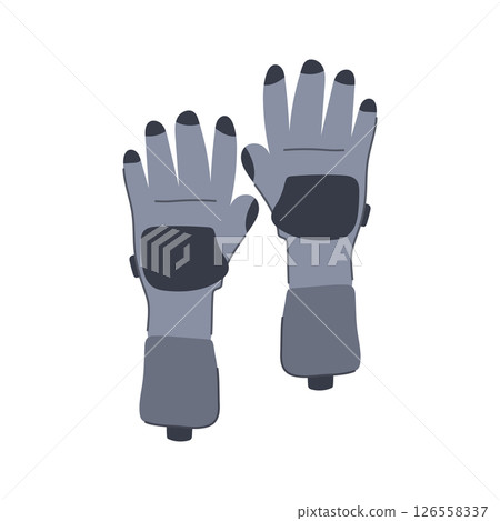 tracking vr glove cartoon vector illustration 126558337