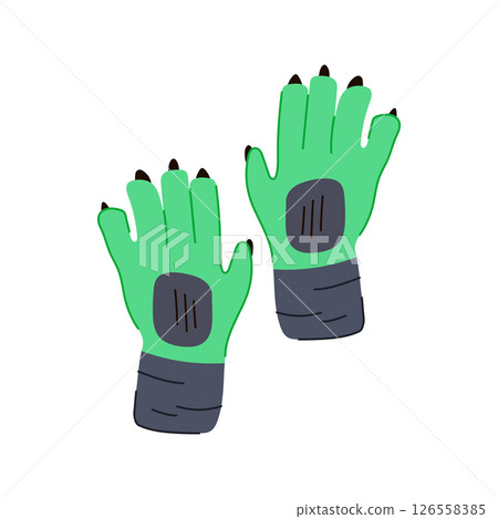 immersion vr glove cartoon vector illustration immersion vr glove cartoon vector illustration 126558385