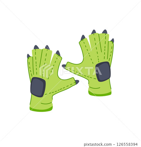 sensor vr glove cartoon vector illustration 126558394
