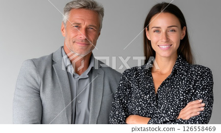 Two Successful Executives Crossed Arms 126558469