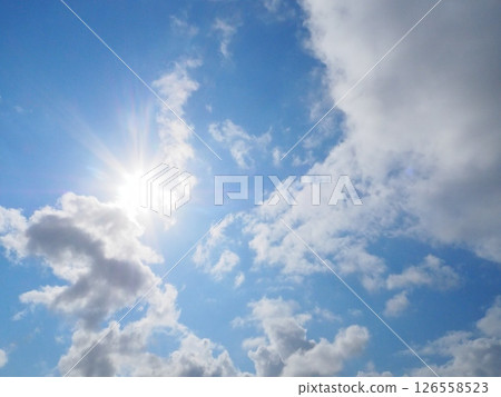 Sky after the rain and shining sun Sky after the rain and shining sun 126558523