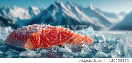 Tasty Salmon in Arctic Surroundings Tasty Salmon in Arctic Surroundings 126558573