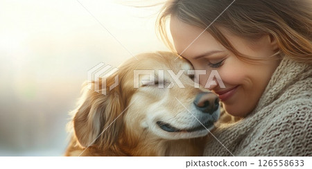 Pet and Owner Enjoying the Outdoors Pet and Owner Enjoying the Outdoors 126558633