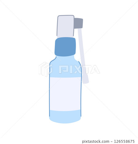 soothing throat spray bottle cartoon vector illustration soothing throat spray bottle cartoon vector illustration 126558675