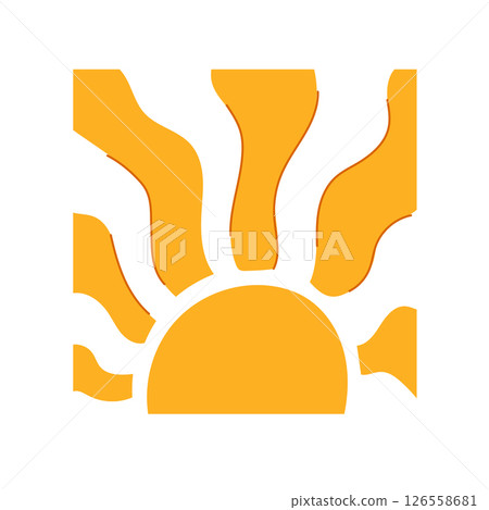 light sun groovy cartoon vector illustration light sun groovy cartoon vector illustration 126558681