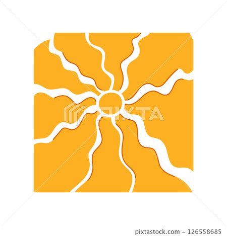 warmth sun groovy cartoon vector illustration warmth sun groovy cartoon vector illustration 126558685