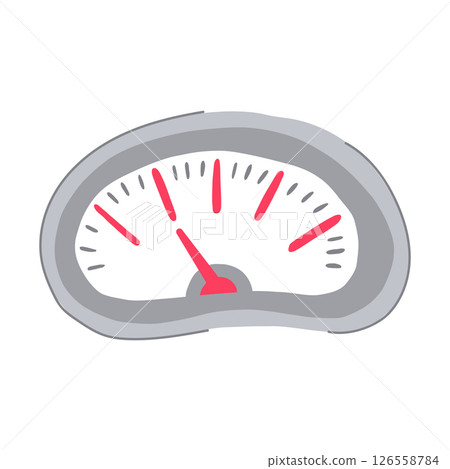 dial speedometer cartoon vector illustration dial speedometer cartoon vector illustration 126558784