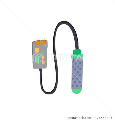 crystal soil moisture sensor cartoon vector illustration 126558823