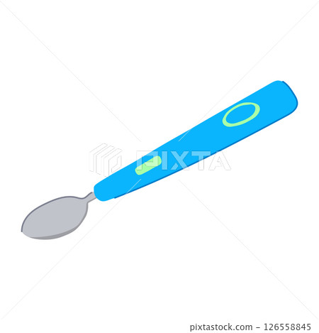 assistive smart spoon cartoon vector illustration assistive smart spoon cartoon vector illustration 126558845