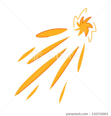astronomy shooting star space cartoon vector illustration 126558901