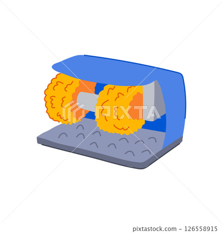 scrub shoe cleaning cartoon vector illustration scrub shoe cleaning cartoon vector illustration 126558915