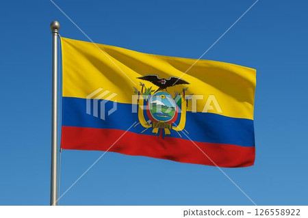 Republic of Ecuador flag 126558922
