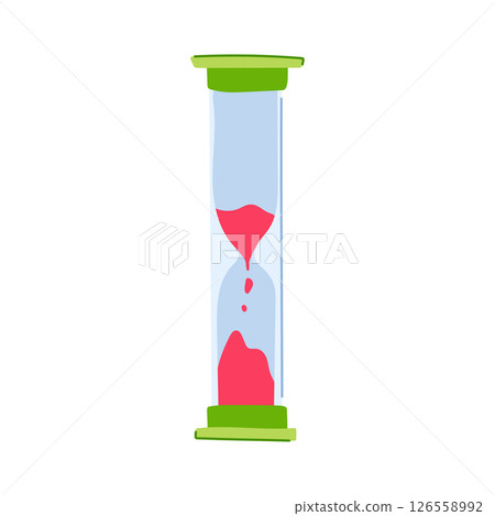 countdown sand timer kids cartoon vector illustration 126558992