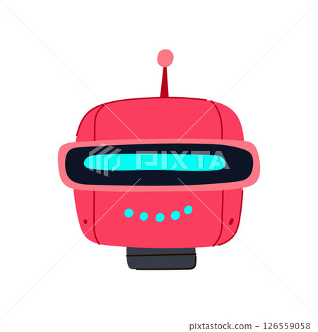 sensors robot head cartoon vector illustration sensors robot head cartoon vector illustration 126559058