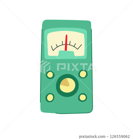 indicators retro control panel cartoon vector illustration 126559062