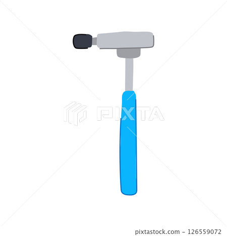 response reflex hammer cartoon vector illustration 126559072