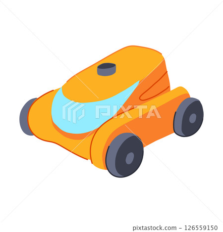 cleaner pool cleaning robot cartoon vector illustration 126559150