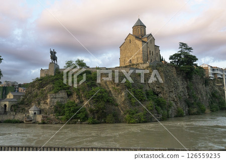 Metekhi Virgin Mary Assumption Church in Tbilisi, Georgia Metekhi Virgin Mary Assumption Church in Tbilisi, Georgia 126559235