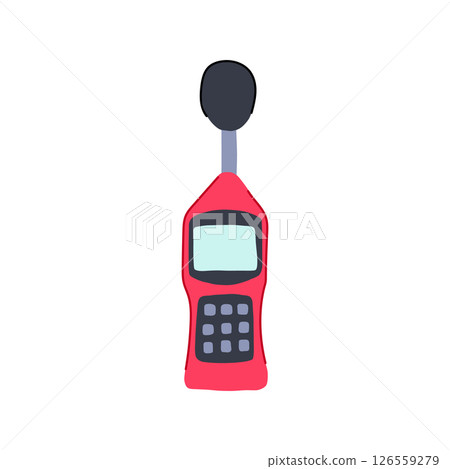 champagne noise level meter cartoon vector illustration 126559279