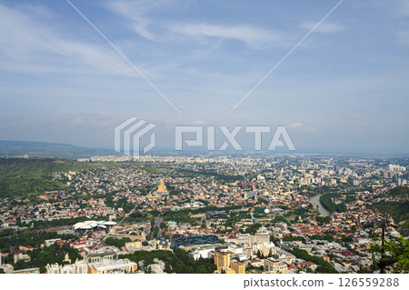 The aerial panorama of  Tbilisi, Georgia 126559288