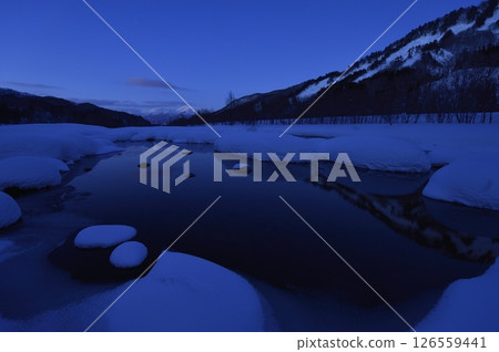 Sorogawa River in winter 126559441