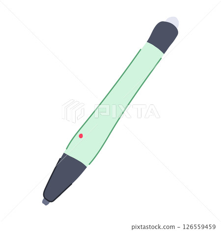 learning interactive whiteboard pen cartoon vector illustration 126559459