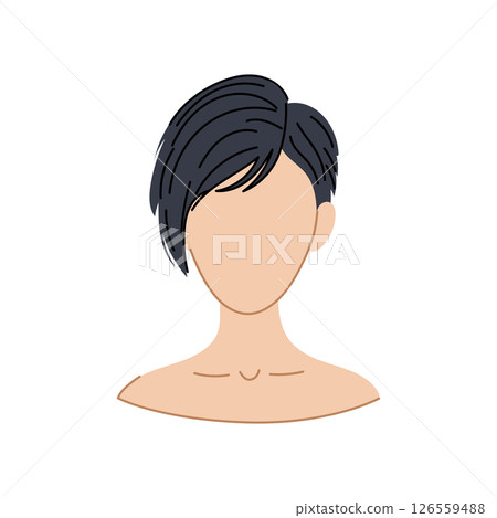 braid hairstyles for women cartoon vector illustration 126559488