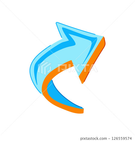 wall graffiti arrow cartoon vector illustration 126559574