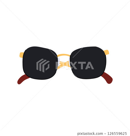 enhancement glasses for the blind cartoon vector illustration 126559625