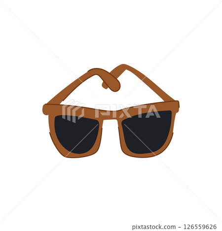 wearable glasses for the blind cartoon vector illustration 126559626