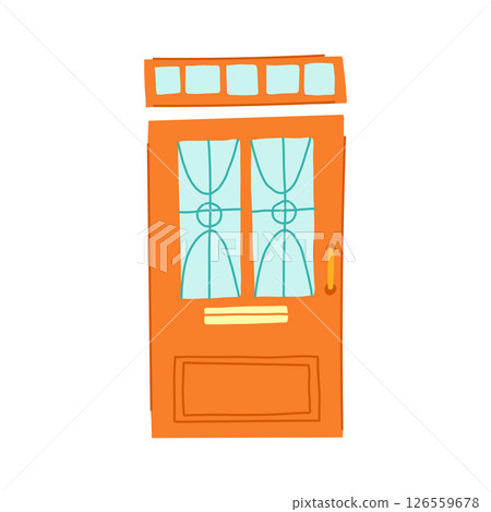 vestibule door house entrance cartoon vector illustration vestibule door house entrance cartoon vector illustration 126559678