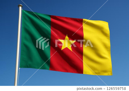 Republic of Cameroon flag 126559758