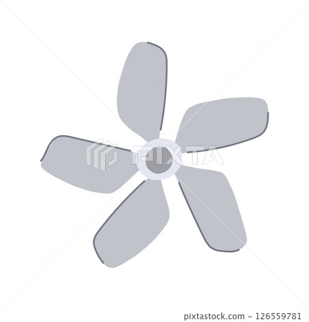 airflow cooling fan cartoon vector illustration 126559781