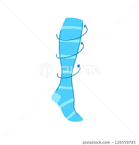 relief compression socks cartoon vector illustration 126559785