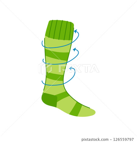recovery compression socks cartoon vector illustration recovery compression socks cartoon vector illustration 126559797