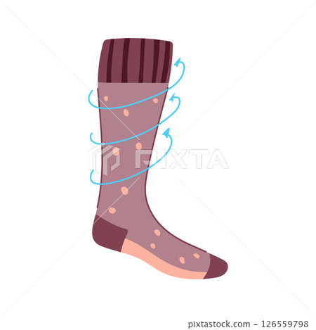 swelling compression socks cartoon vector illustration swelling compression socks cartoon vector illustration 126559798