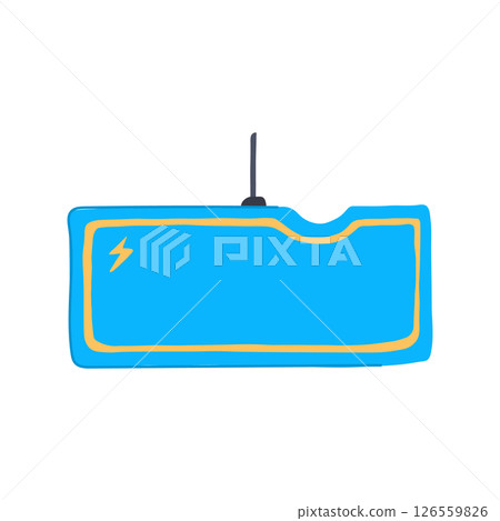 qi charging mat cartoon vector illustration 126559826