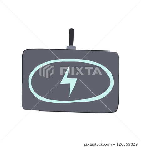 pad charging mat cartoon vector illustration 126559829