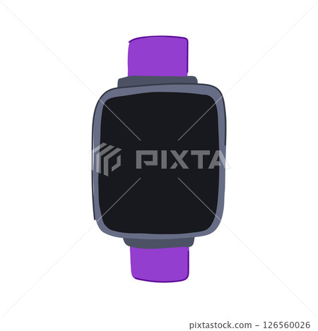 health biometric bracelet cartoon vector illustration 126560026
